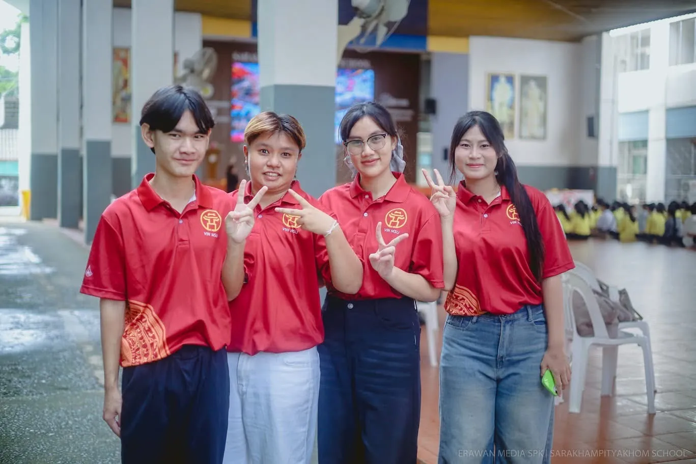นิสิตสาขาภาษาและวัฒนธรรมเวียดนาม มมส ร่วมจัดกิจกรรม "ค่ายภาษาต่างประเทศที่สอง" ณ โรงเรียนสารคามพิทยาคม 3