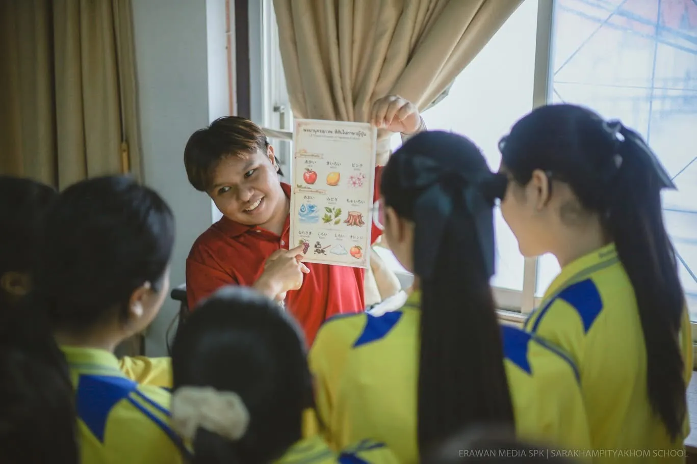 นิสิตสาขาภาษาและวัฒนธรรมเวียดนาม มมส ร่วมจัดกิจกรรม "ค่ายภาษาต่างประเทศที่สอง" ณ โรงเรียนสารคามพิทยาคม 4